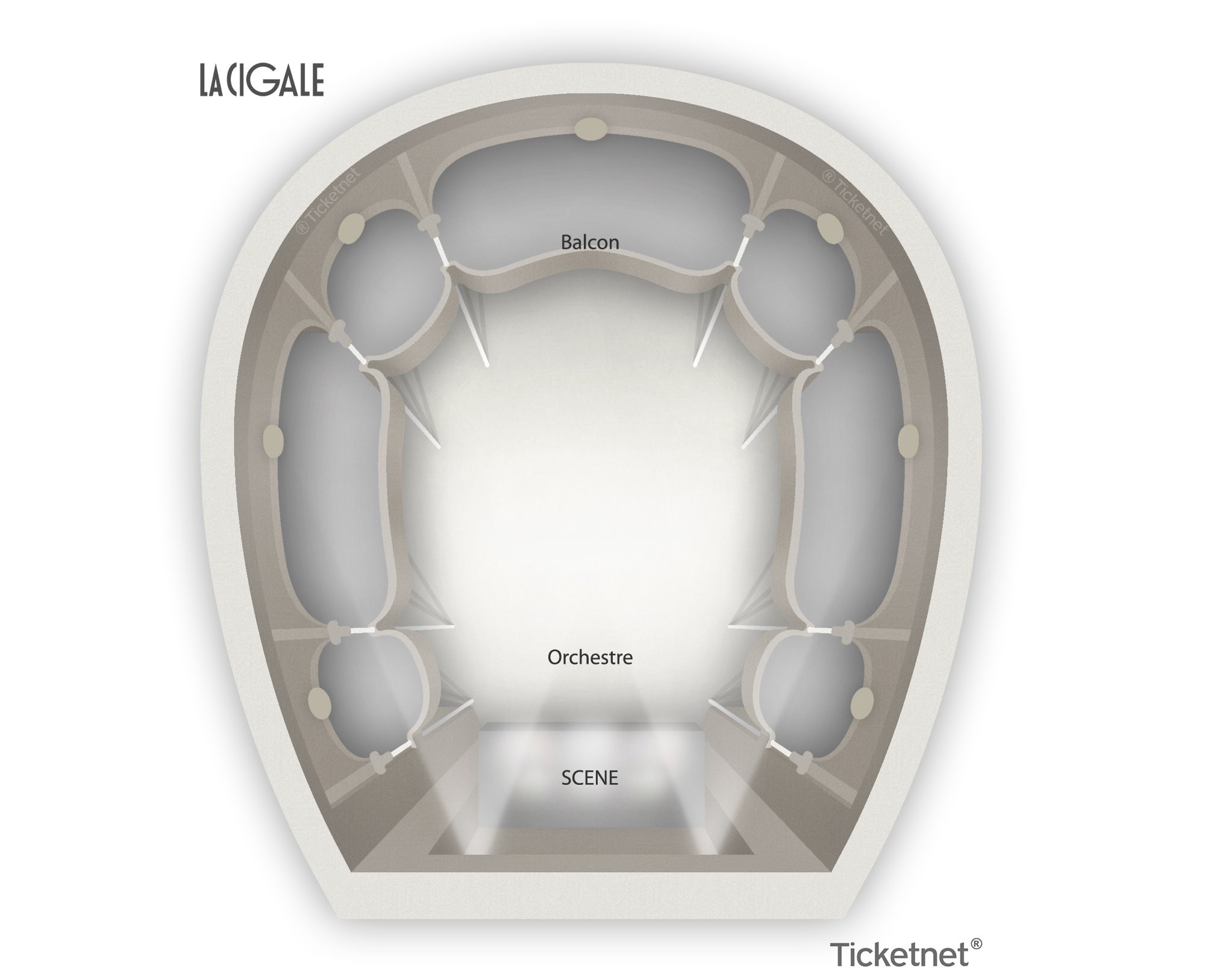 Plan de salle - La Cigale
