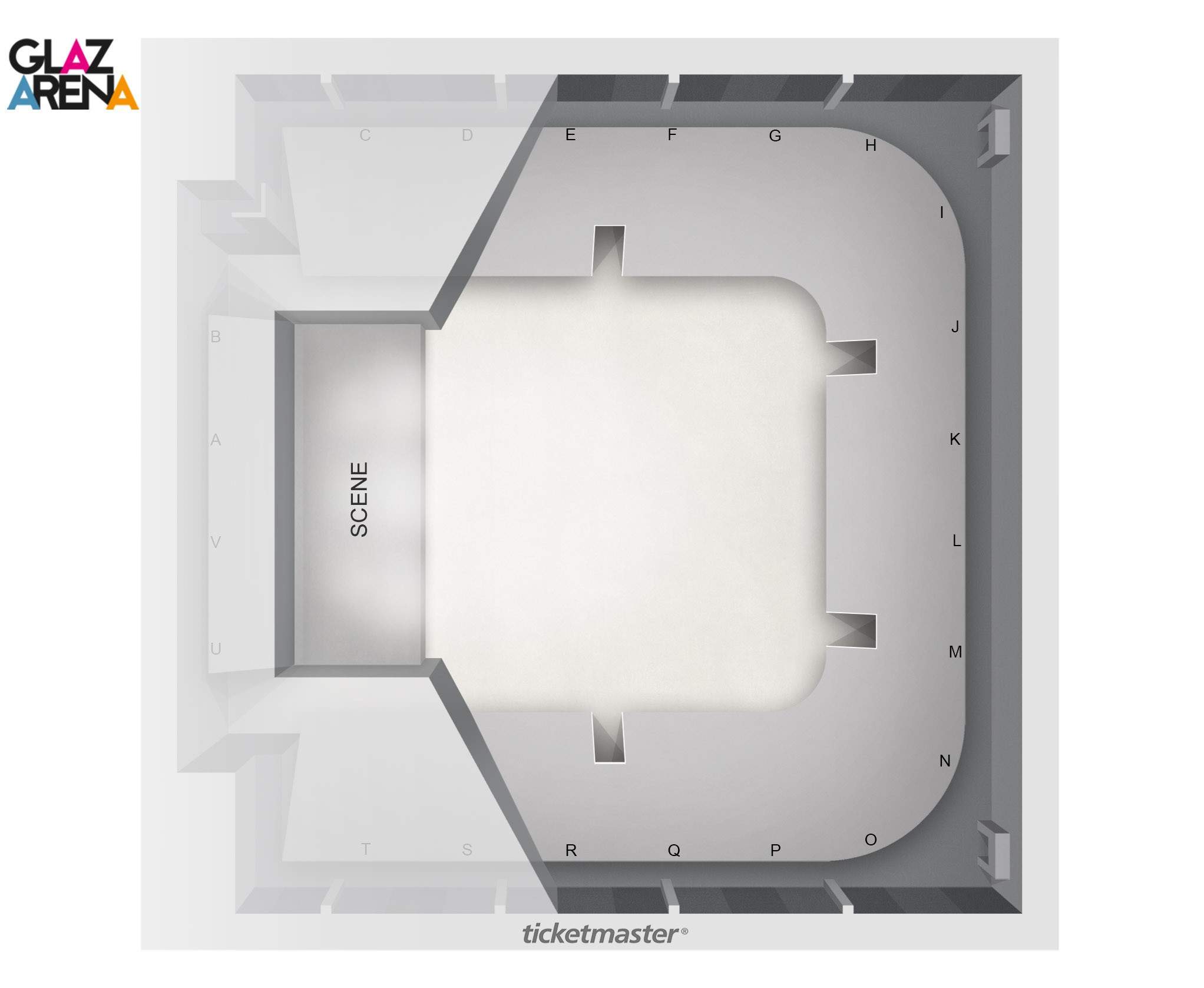 Plan de salle - GLAZ ARENA