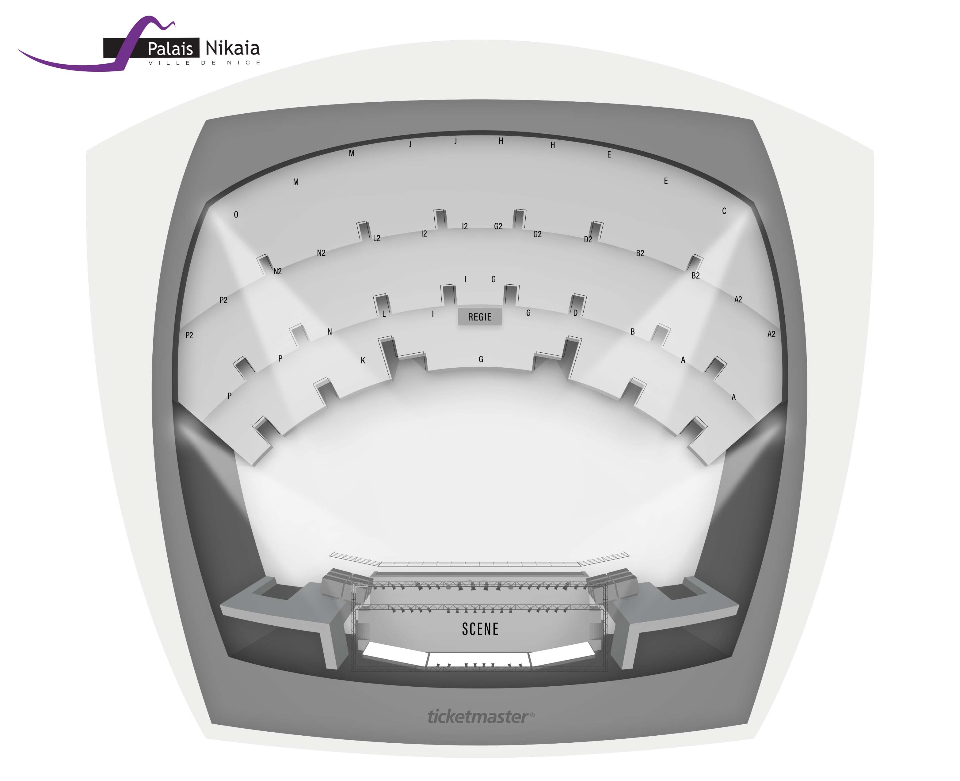 Plan de salle - PALAIS NIKAIA DE NICE