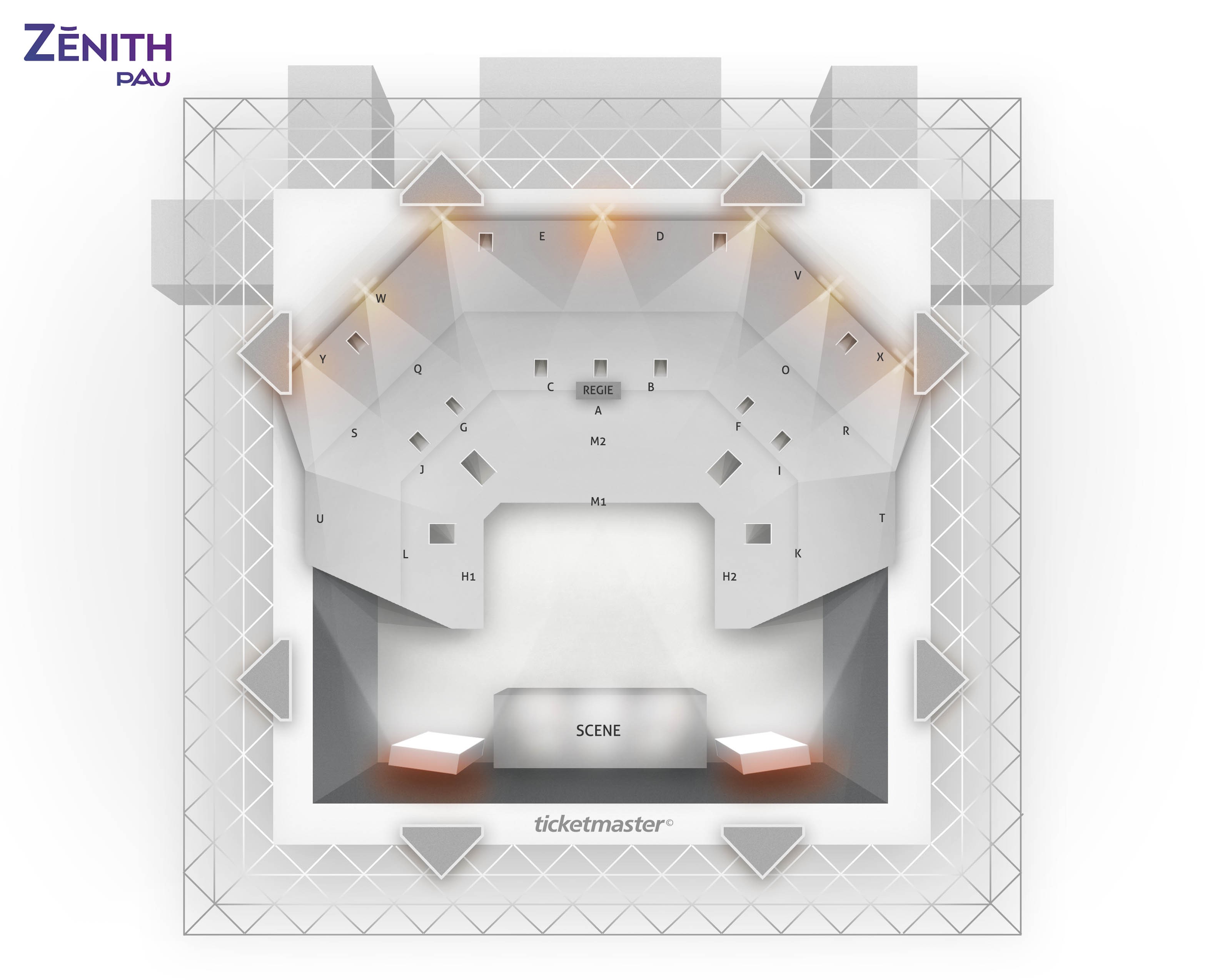 Plan de salle - ZENITH DE PAU