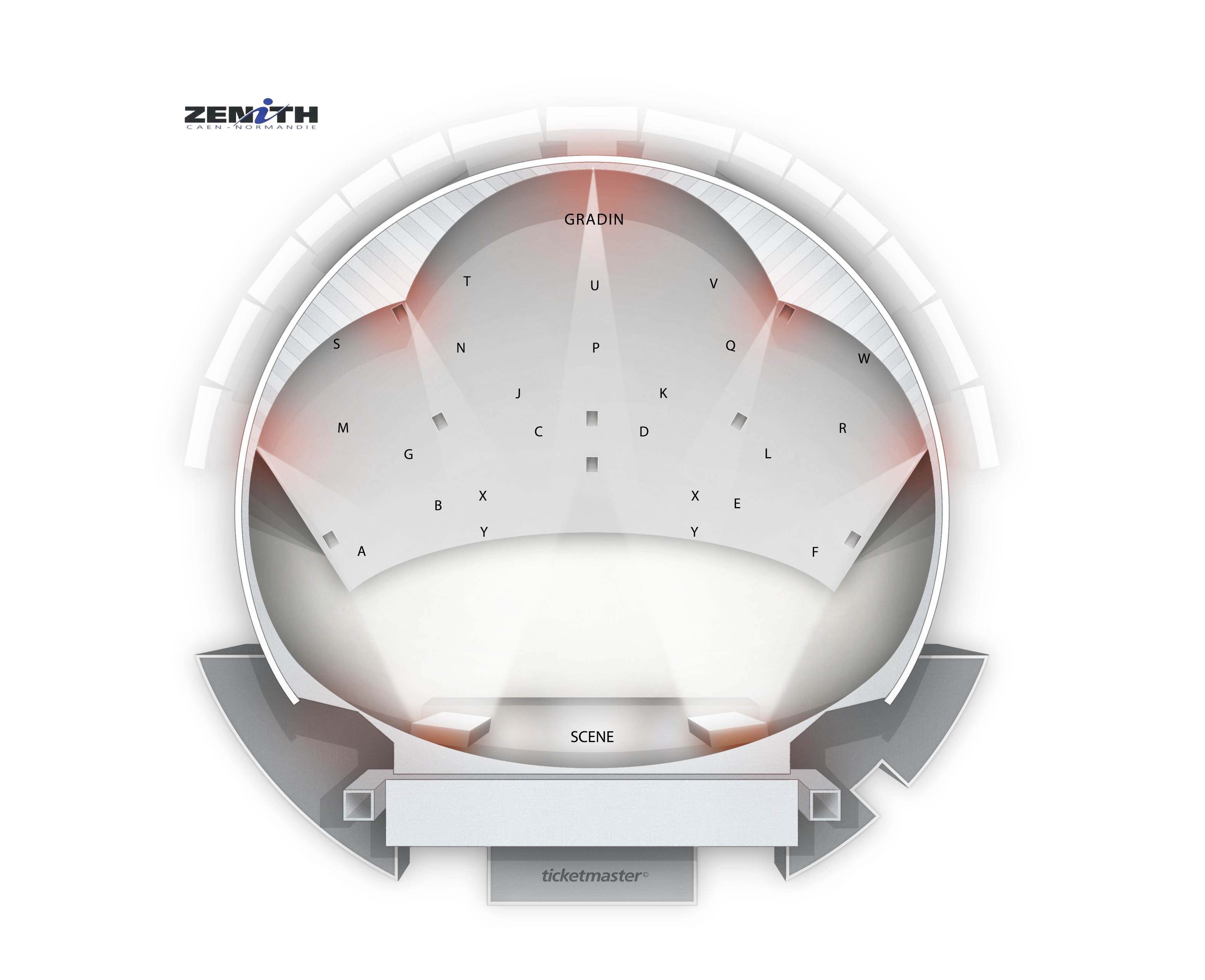 Plan de salle - ZENITH DE CAEN