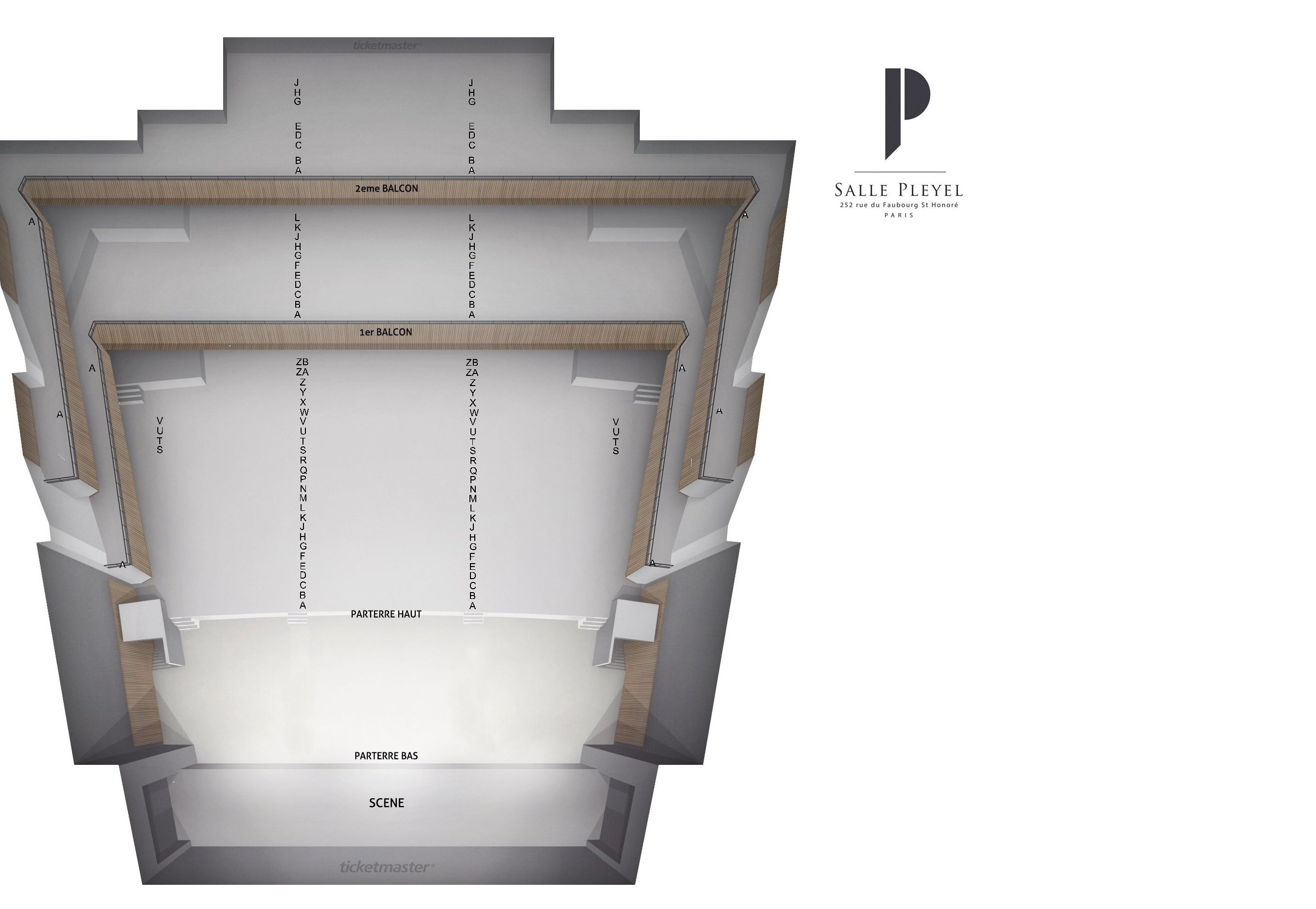 Plan de salle — SALLE PLEYEL