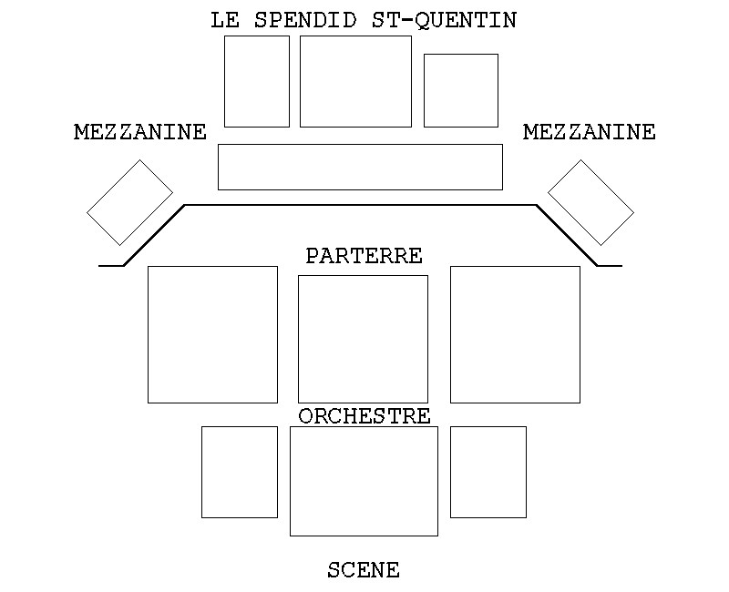Plan de salle — LE SPLENDID