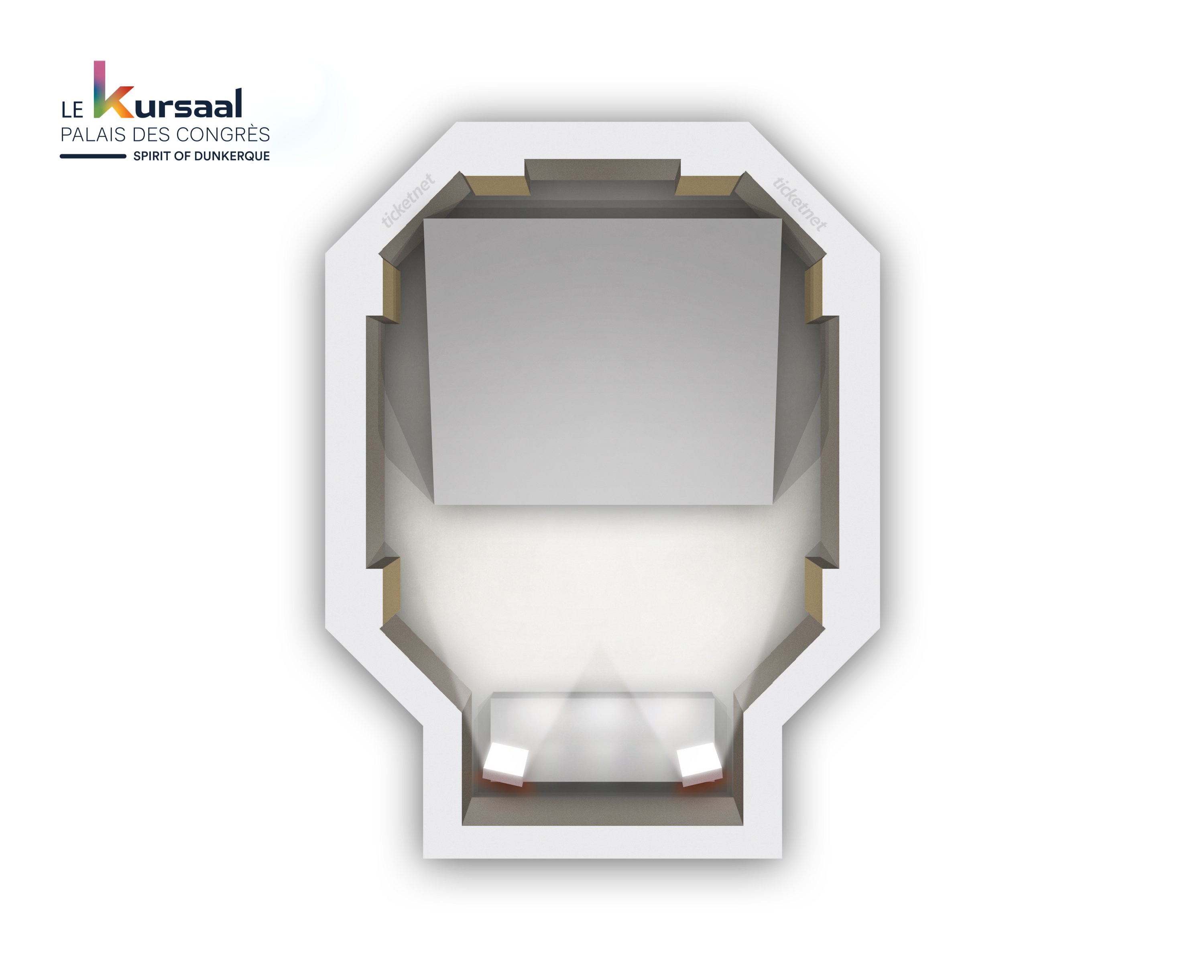 Plan de salle — LE KURSAAL - SALLE EUROPE
