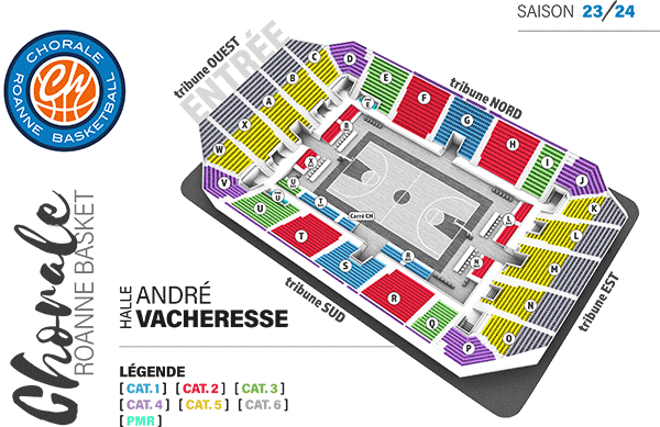 Chorale De Roanne / Le Mans - Halle Des Sports Andre Vacheresse - Roanne le 24 mars 2023