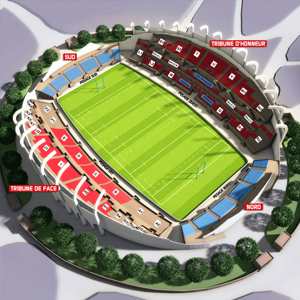 As Beziers / Carcassonne - Stade Raoul Barriere le 24 mars 2023