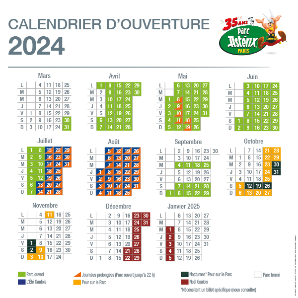 Parc Asterix - Offre Noel Non Date 2024 - Parc Asterix du 30 mars 2024 au 5 janv. 2025