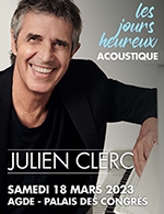 Réservez les meilleures places pour Julien Clerc -les Jours Heureux - Palais Des Congres - Le 18 mars 2023 Réservez les meilleures places pour Julien Clerc -les Jours Heureux - Palais Des Congres - Le 18 mars 2023