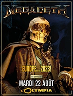 Book the best tickets for Megadeth - L'olympia -  Aug 22, 2023