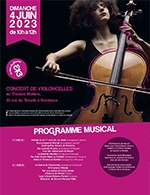 Réservez les meilleures places pour Concert De Violoncelles - Theatre Moliere - Le 4 juin 2023