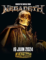 Book the best tickets for Megadeth - Zenith Paris - La Villette -  June 19, 2024