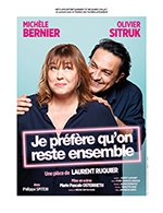 Book the best tickets for Je Prefere Qu'on Reste Ensemble - Theatre Sebastopol -  Jan 23, 2024