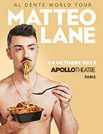 Book the best tickets for Matteo Lane - Apollo Theatre - From October 13, 2023 to October 14, 2023